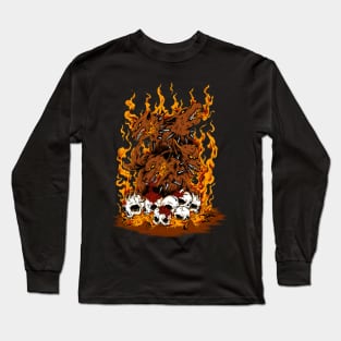 brain burning dog Long Sleeve T-Shirt